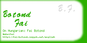 botond fai business card